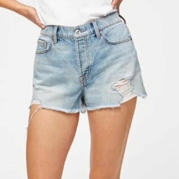 7 for All Mankind Monroe Cut-Off Shorts - Picture 3 of 13